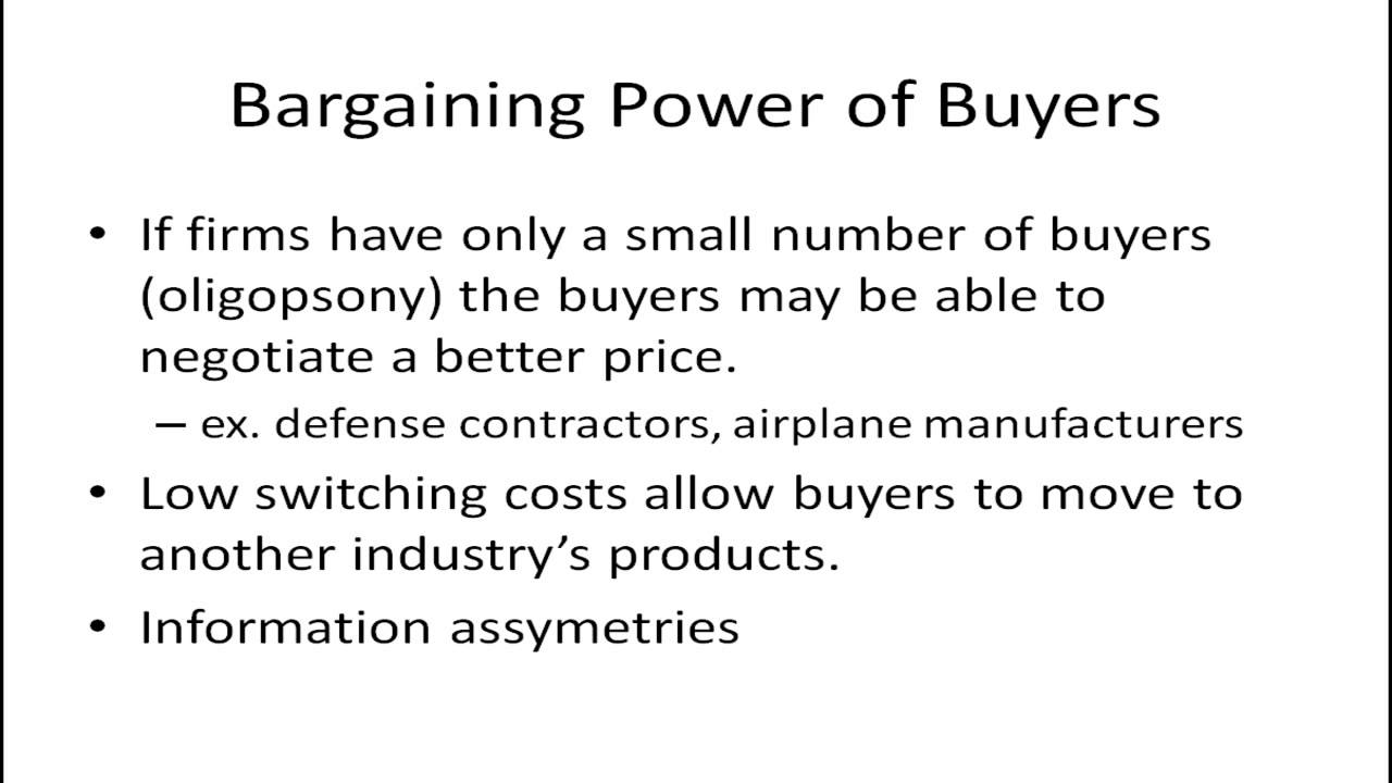 Bargaining power of buyers amazon